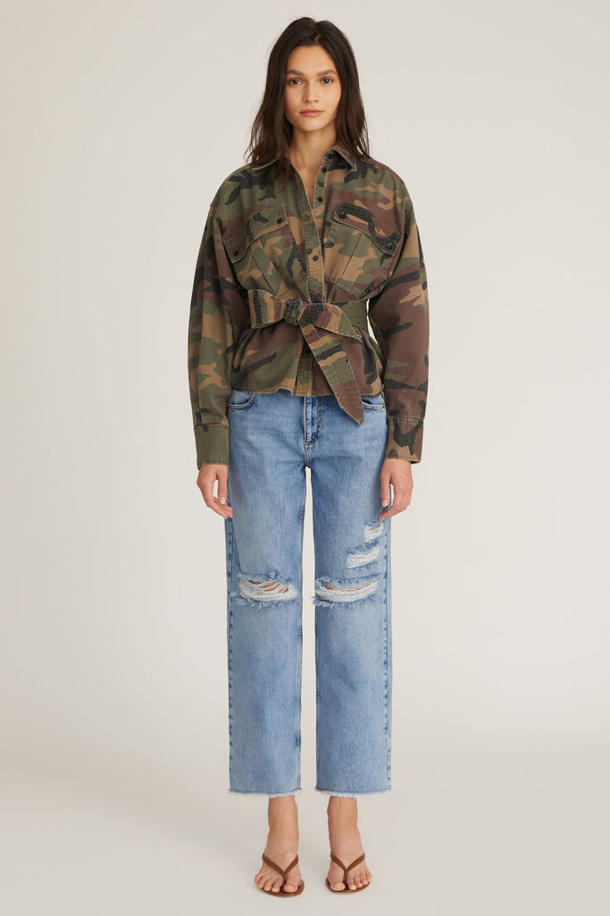 Skylar Camo Canvas Tunic Top