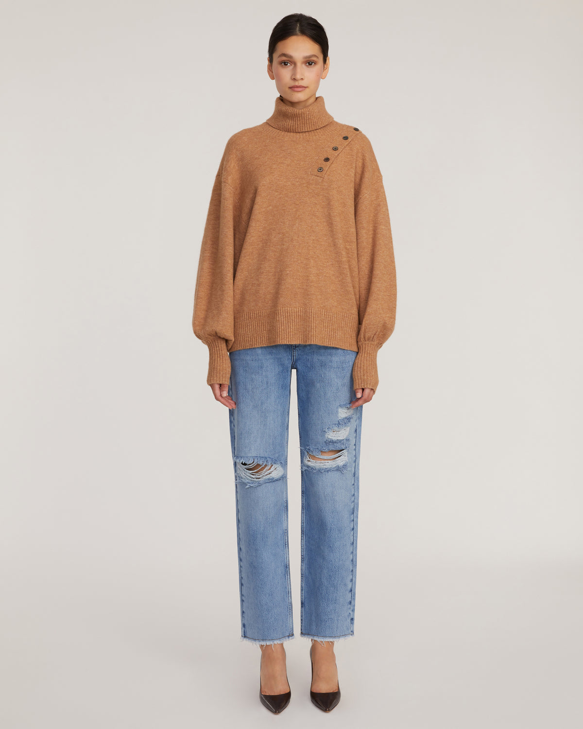 Cashmere-blend Turtleneck Sweater