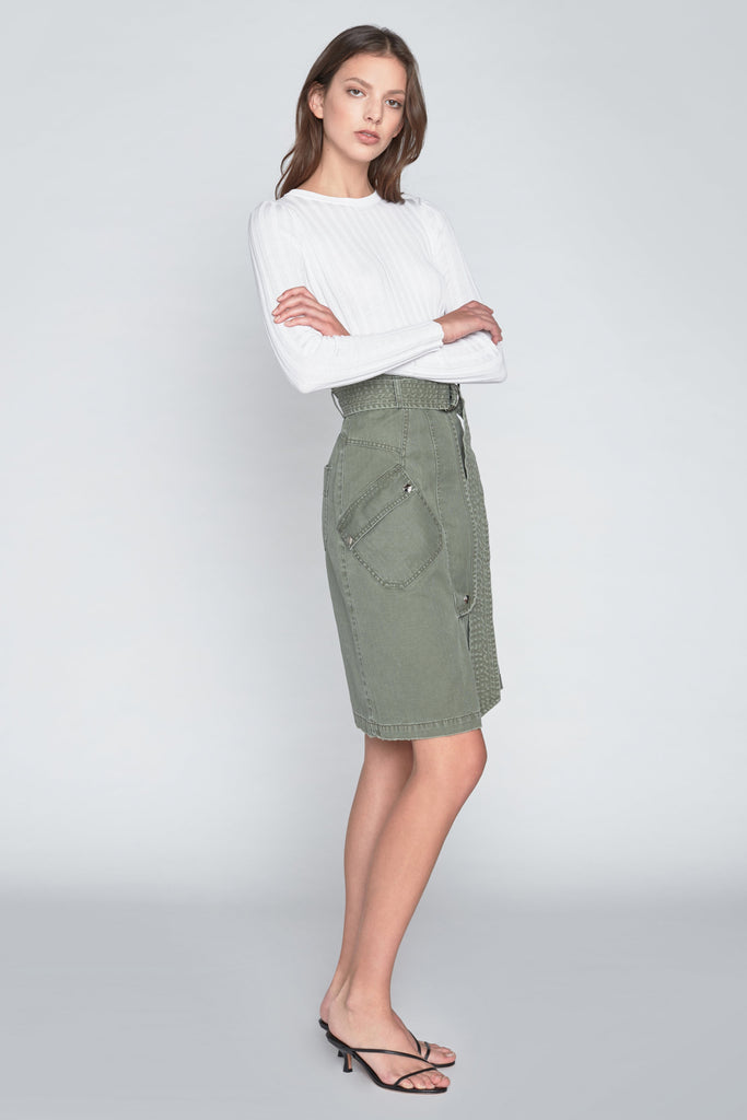 Brooke Canvas Long Skirt