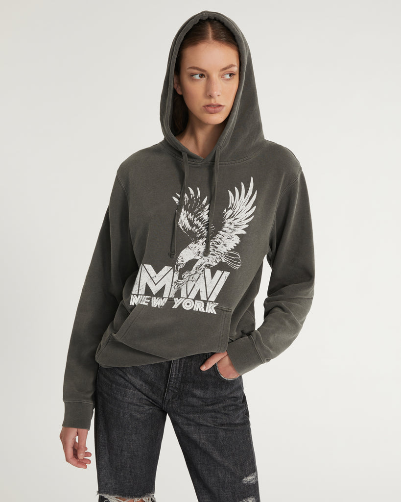 Eagle Graphic French Terry Hoodie | MARISSA WEBB