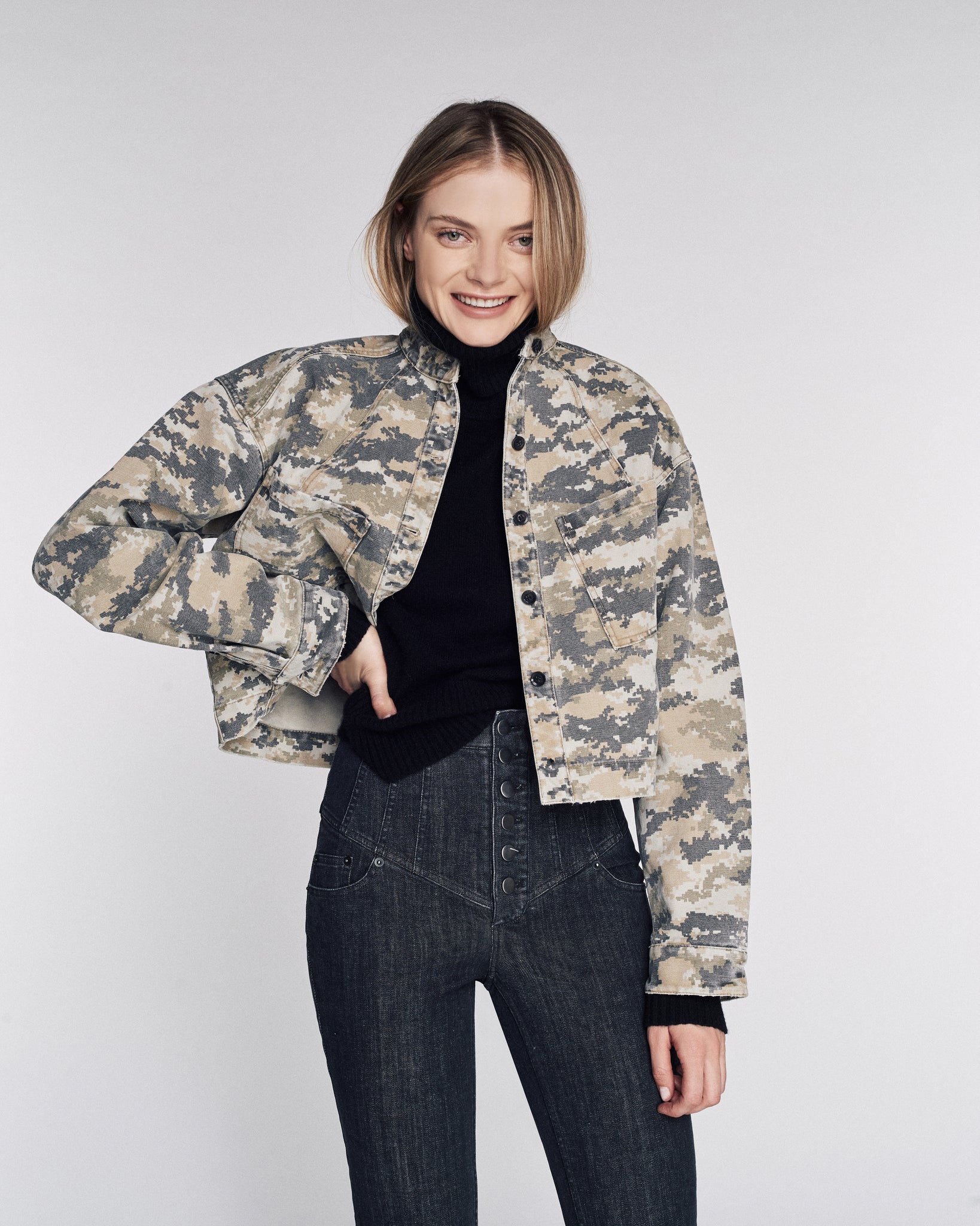 Camouflage shirt jacket online