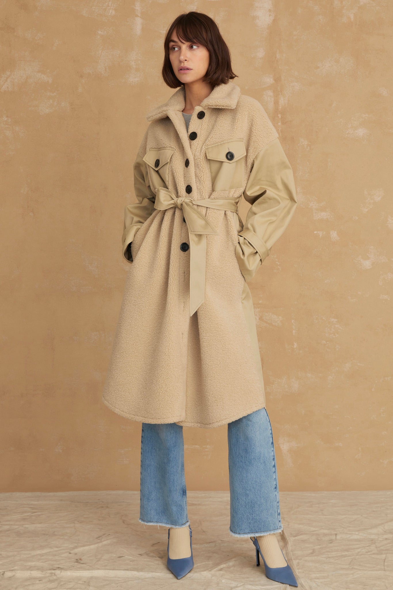 Frankie Sherpa Coated Canvas Trench | MARISSA WEBB | MARISSA WEBB