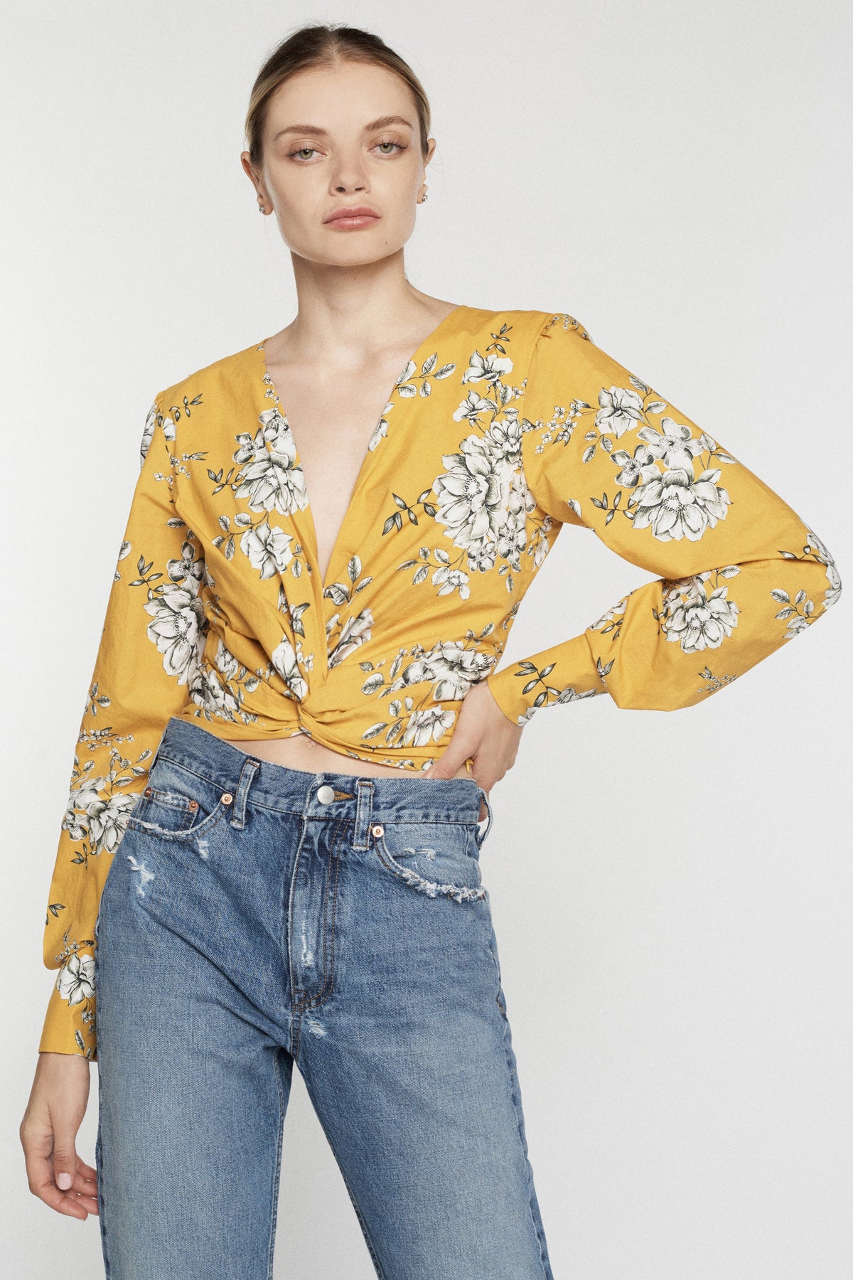 Karlee Twist Print Top