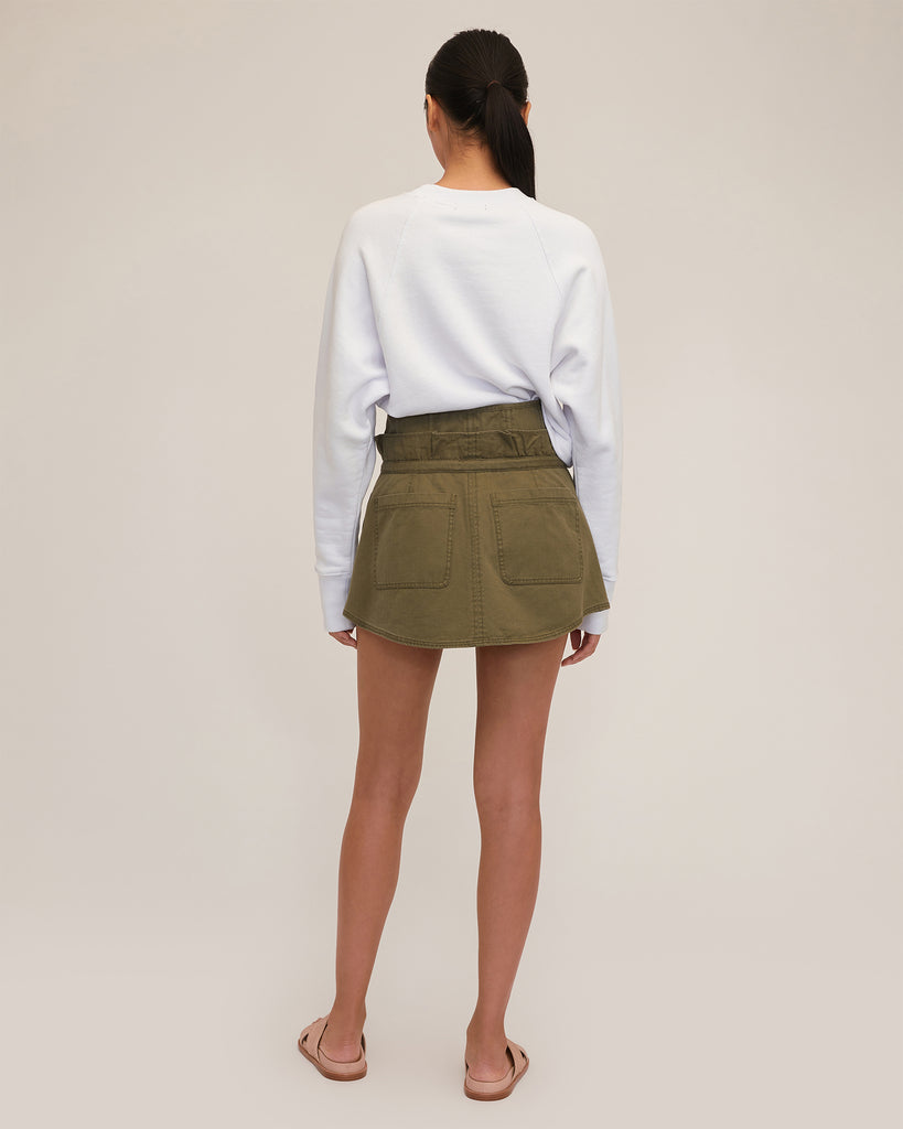 Layla Canvas Corset Cargo Mini Skirt | MARISSA WEBB