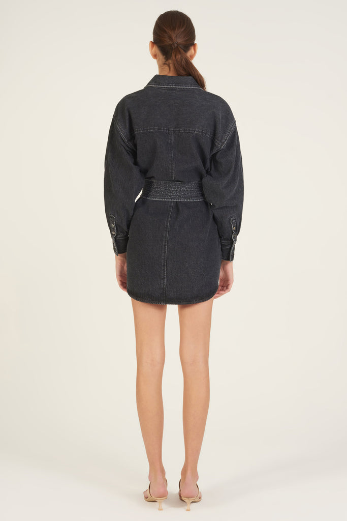 Rinse Wash Denim Tunic Dress