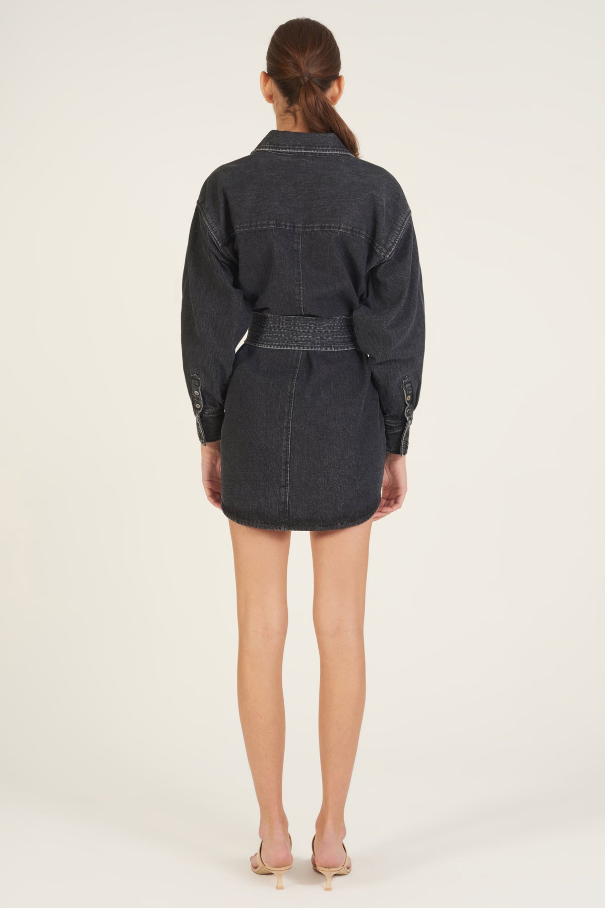 Rinse Wash Denim Tunic Dress