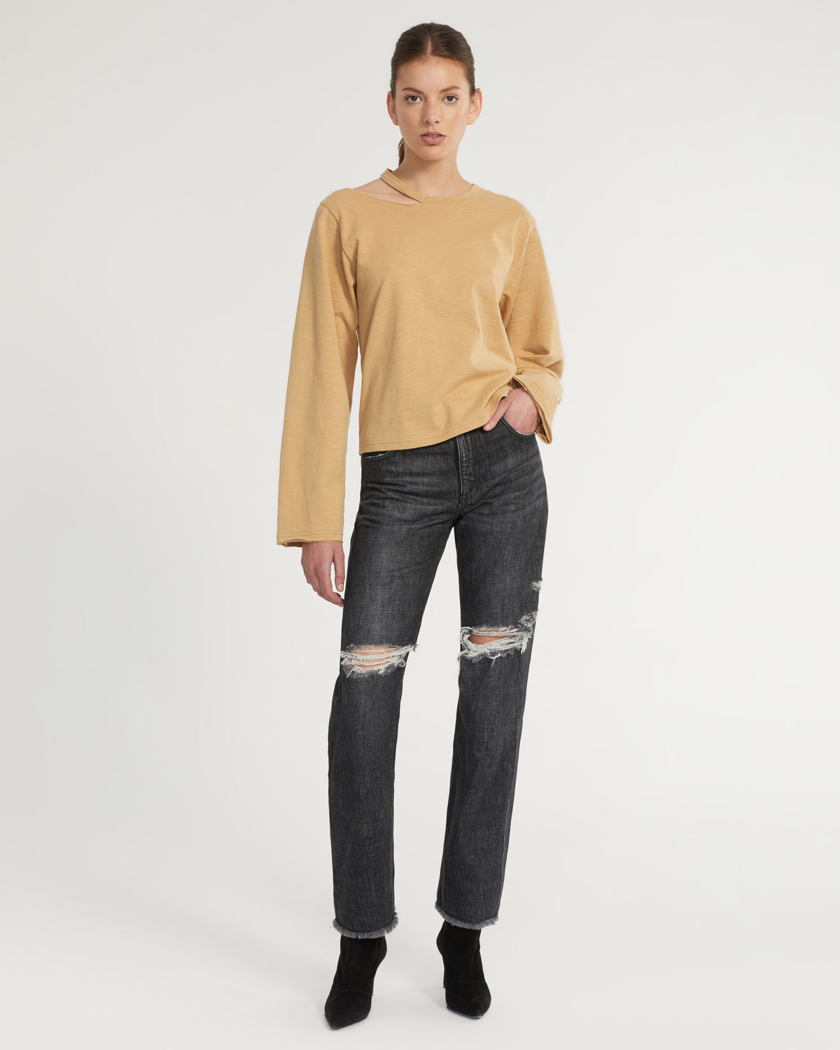 Tate Cut Out Long Sleeve in Sedona