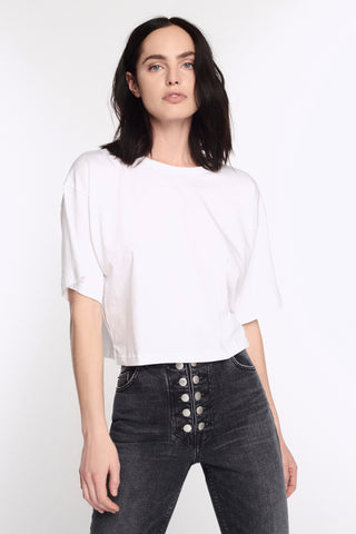 Tayler Crew Neck Tee in White
