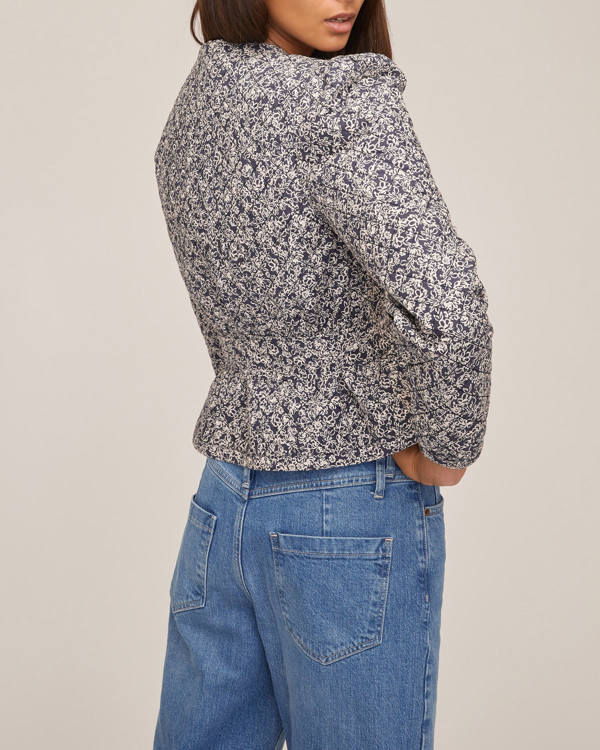 Albie Quilted Floral Shirt Jacket | MARISSA WEBB