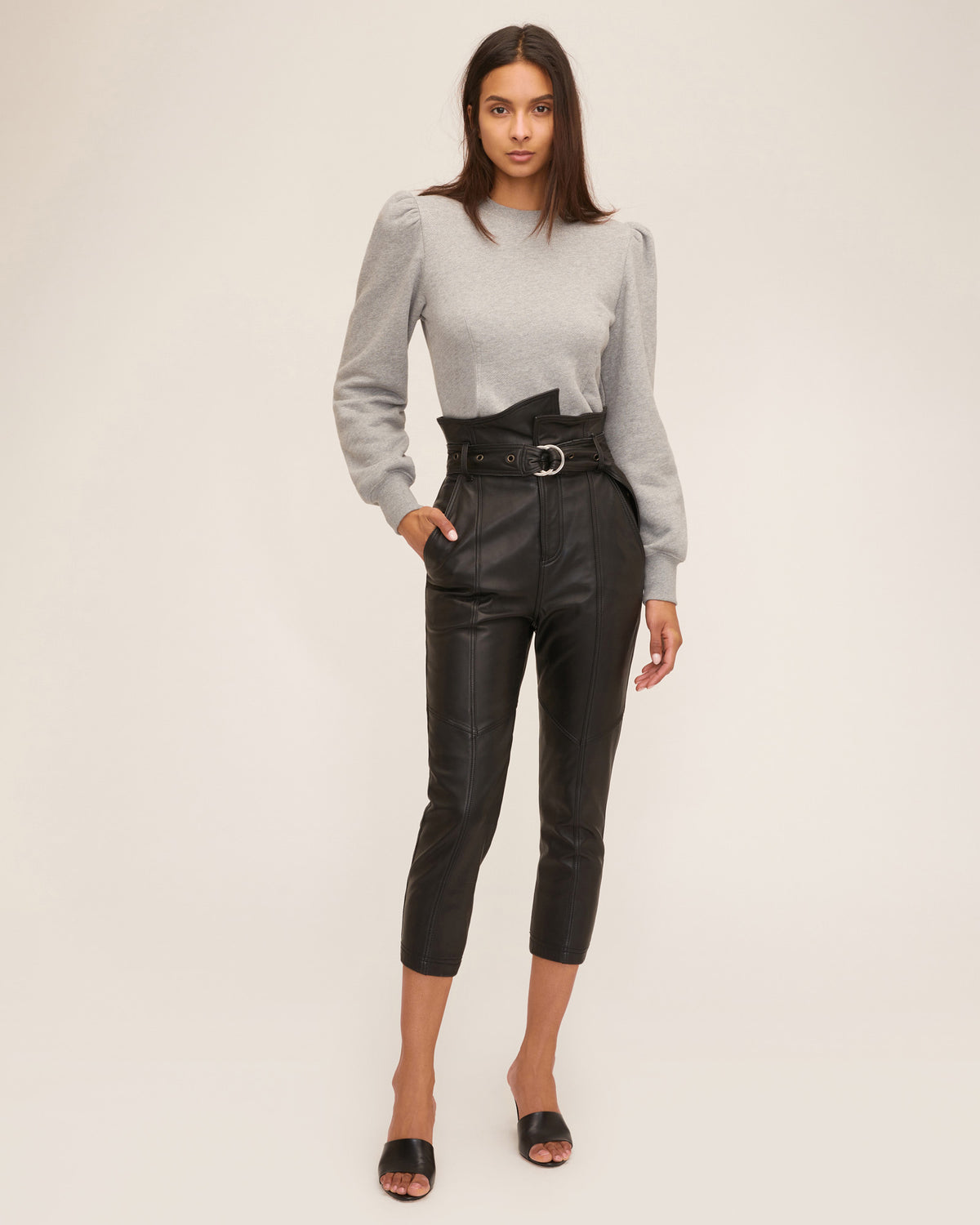 Anniston Leather Pant in Black | MARISSA WEBB | MARISSA WEBB