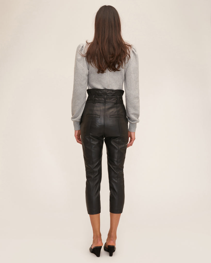 Anniston Leather Pant in Black | MARISSA WEBB