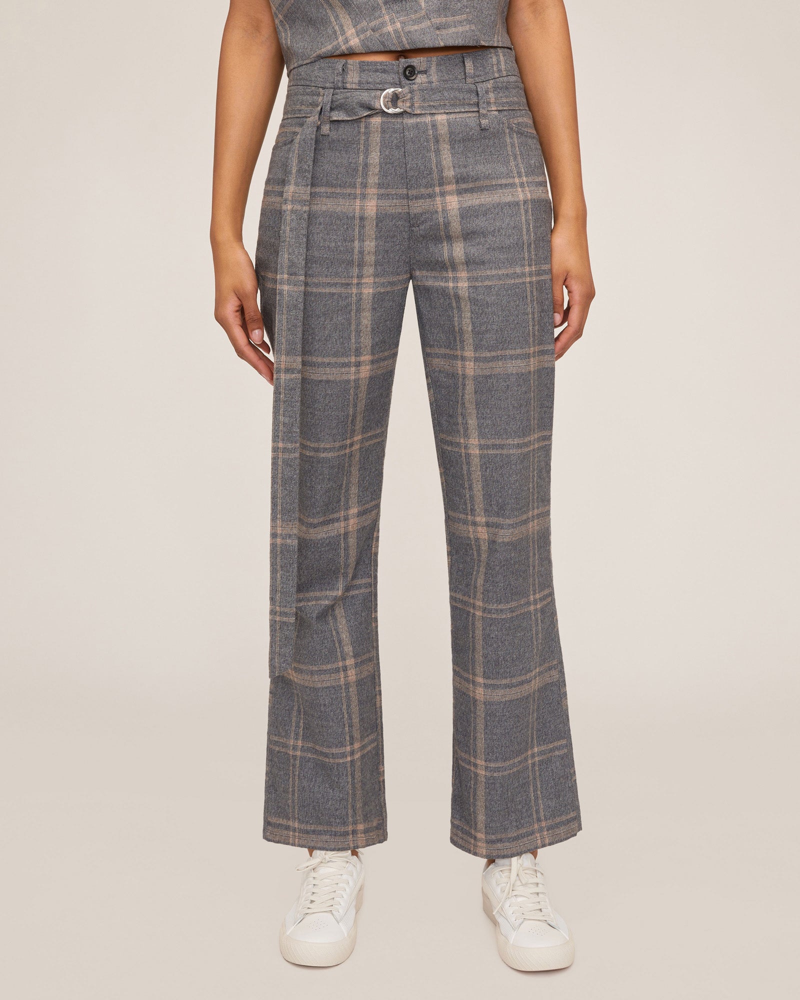 Faux Leather Kick-Flare Trousers by Marissa Webb Collective for $60